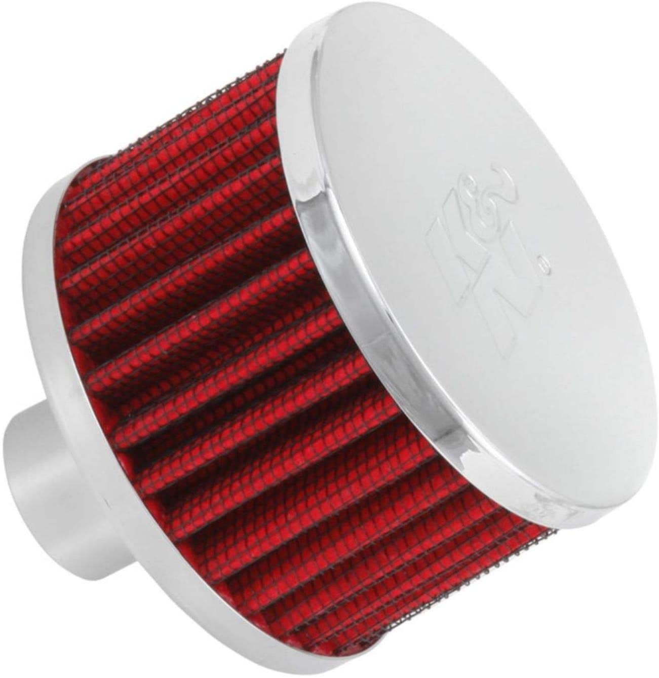 K&N Vent Air Filter/ Breather: High Performance, Premium, Washable, Replacement Engine Filter: Flange Diameter: 1 In, Filter Height: 2 In, Flange Length: 1 In, Shape: Breather, 62-1170