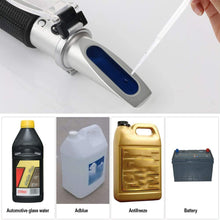 Janhiny Portable Handheld ATC Antifreeze Refractometer Freezing Point Meterfor Glycol Antifreeze Coolant and Battery Acid