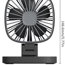 TUTU-C Car office dual purpose 5V Car USB Small Fan 360 Degree Rotation USB Powered Home Fan Black/White (black)