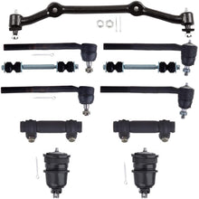 OCPTY-New 11-Pcs fit for Chevy Blazer S10 Pickup for GMC Jimmy S-15 Sonoma for Isuzu Hombre 2WD for Oldsmobile -2 Sway Bar 4 Outer Inner Tie Rod 2 Adjusting Sleeve 2 Lower Ball Joint 1 Center Link Rwd