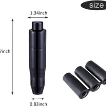 Bashineng Car Auto Shift Knob with Push Button, Transmission Gear Stick Shifter Head for Most Automatic Vehicle (Blue)