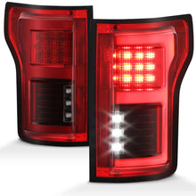 ACANII - For 2015 2016 2017 2018 Ford F150 w/Blind Spot Sensor Red Clear Full LED Light Tube Tail Lights Brake Lamps