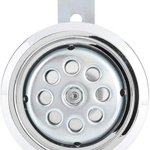 Motorcycle Horn,Biuzi Universial Motorcycle Horn Waterproof 110dB Loud 12V 85mm Motorcycle Horn Motor Accesories