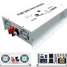 WZRELB 5000W Pure Sine Wave Power Inverter 24V DC to 120V AC Converter Off Grid Generator Home Power Supply