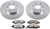 Power Stop KC2069-36 Z36 Truck & Tow Front Caliper Kit-Drilled/Slotted Brake Rotors, Carbon-Fiber Ceramic Brake Pads, Calipers