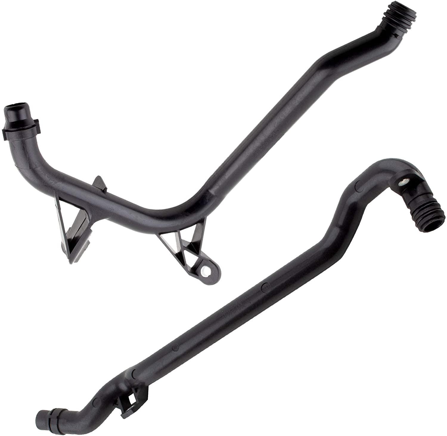 MYSMOT Set of 2 Engine Heater Inlet Pipe and Water Coolant Pipe For 1999-2006 BMW E36 E38 E39 E46 E83 E85 320Ci 323Ci 328Ci 330Ci 330xi 520i X3 X5 Z3 Z4 (w/O-Rings) 11531705210, 11537502525