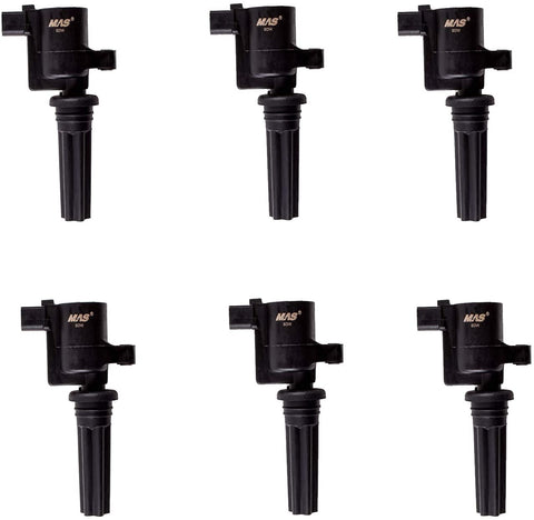 MAS Performance Ignition Coils Compatible with 2000-2005 Lincoln LS 2000-2002 Jaguar S-Type DG517 DG528 (Pack of 6)