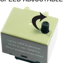 Xotic Tech Speed Adjustable 8 Pin LED Flasher Assy Relay Fix Turn Signal for Toyota Lexus