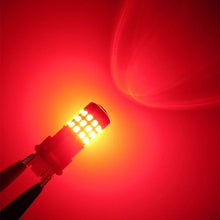 Alla Lighting 7440 7443 LED Strobe Brake Lights Bulbs Super Bright W21W T20 Wedge High Power 2835 SMD 12V Flashing Strobe Stop Lights Replacement for Cars, Trucks, Brilliant Pure Red