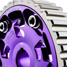 VMS RACING Adjustable Fang CAM GEAR in PURPLE Anodized Machined CNC Billet Aluminum Compatible with Honda Civic D15 D16 1.5L 1.6L SOHC 96-00 1996-2003