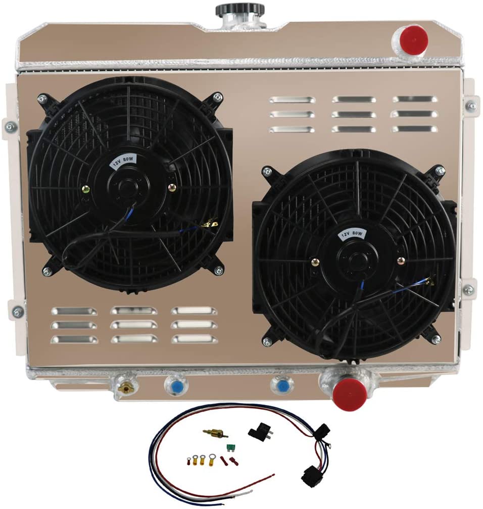 CoolingSky 3 Row All Aluminum Radiator +2X12