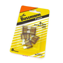 COOPER BUSSMANN BK/ATC-5 FUSE, BLADE, 5A, 32V, FAST ACTING (5 pieces)