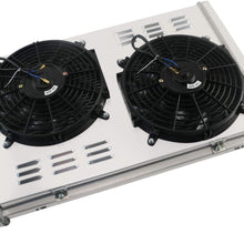 ALLOYWORKS 3 Row Aluminum Radiator+Shroud Fan+Relay Fit For 1969-1972 1970 1971 Chevy Corvette 5.7L V8