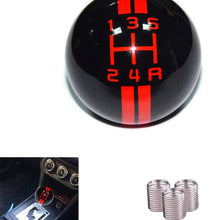 SMKJ 5 Speed Mustang White line Shift Knob Black Car Gear Stick Shift Shifter Knob Automatic Manual Shifter Knob Suitable for Most Transmission Vehicles