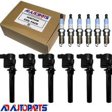 Set of 6 OEM Fine Wire Platinum Spark Plugs + 6 ADP Ignition Coils For 2001 2002 2003 2004 2005 2006 2007 2008 FORD ESCAPE V6-3.0L DG513 DG500 FD502