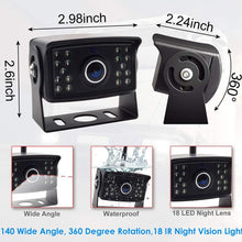 Wireless Backup Camera Kit Waterproof Wireless License Plate Rear View Camera,Night Vision Reverse Rearview Cam for Trucks, Trailer, RV,Pickup Trucks,Cargo,Vans,etc