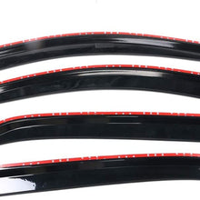 IKON MOTORSPORTS | Window Visors Compatible With 2020 Toyota Corolla Sedan | Smoke Tinted Slim Style Acrylic Sun Rain Guards Vents Windshield Tape On 4PC Set