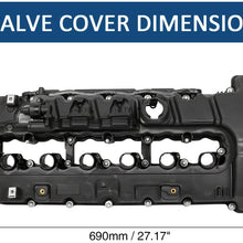X AUTOHAUX 11127565284 Car Engine Valve Cover Replacement Gasket for BMW 535i 135i 335i Z4
