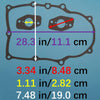 Tuzliufi Complete Engine Rebuild Gasket Set Kit for 808617 809075 842658 842663 380400 380700 371400 Vertical Horizontal New Z470
