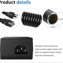 SHNITPWR AC to DC Converter 12V 120W Car Cigarette Lighter Socket AC 100~240V to 12 Volt 10 Amp DC Power Supply Adapter Transformer for Car Vacuum Cleaner, Car Refrigerator and Other Car Devices