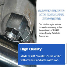 90 Degree Oxygen O2 Sensor Socket Real Mini Catalytic Converter with 201 Stainless M18