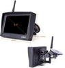 Digital Wireless Backup Camera Kit, 4.3’’ LCD Monitor + IP69 Waterproof Rear View License Plate Reverse Back Up Camera with Super Night Vision for RV, Cars, Trucks, Vans, Trailers