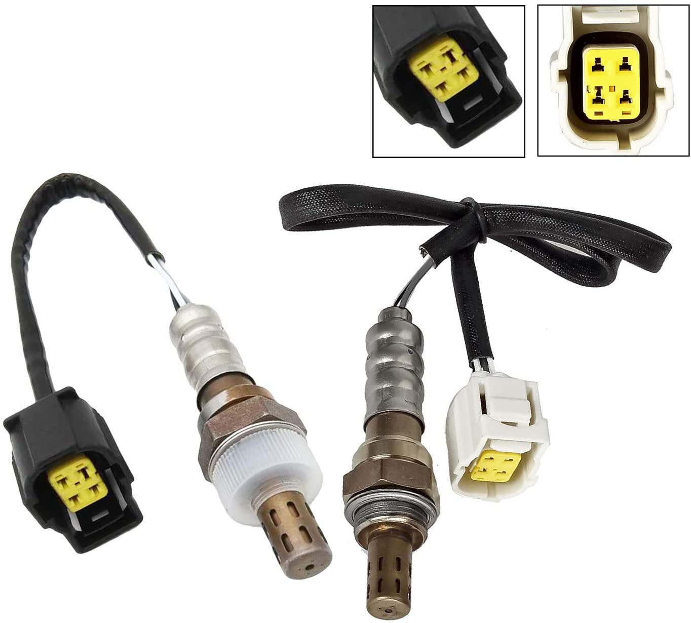 MAXFAVOR 2Pcs Upstream + Downstream O2 Sensor Replacment for Oxygen Sensor 2004 JEEP GRAND CHEROKEE L6 4.0L Rear Upstream Downstream 234-4587 x1 234-4768 x1 02 Sensor