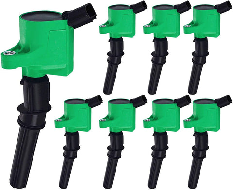 ENA Professional Ignition Coil compatible with Ford F150 F250 E150 E350 Lincoln Navigator Town Car Crown Victoria Expedition Mustang GT Mercury Grand Marquis 4.6L 5.4L 6.8L V8 DG508 FD503 C1417 C1454