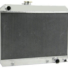 OzCoolingParts 4 Row Core All Aluminum Radiator for 1965-1967 66 Pontiac LeMans/Tempest, GTO(66mm Core)