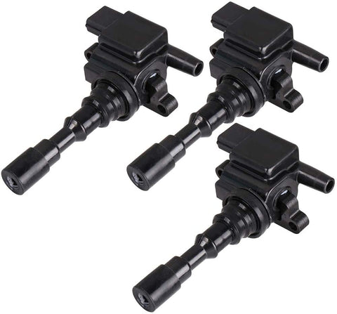 SCITOO 100% New 3pcs Ignition Coil Set Compatible with Hyundai Santa Fe/Hyundai XG350/Kia Amanti 2003-2006 Automobiles Fit for OE: UF439 C1435