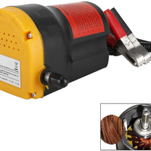 HighFree Oil Change Pump Extractor 12V 60W Oil Diesel Fluid Pump Extractor Scavenge Suction Transfer Pump with Hose for Boat, Tubes, Truck, RV, ATV