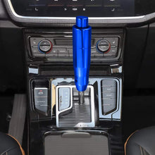 Lunsom Automatic Shift Knob Metal Car Shifting with Push Button Aluminum Alloy Shifter Lever Handle Long Stick Gear Head Fit Most Auto Transmission Vehicle (Red)