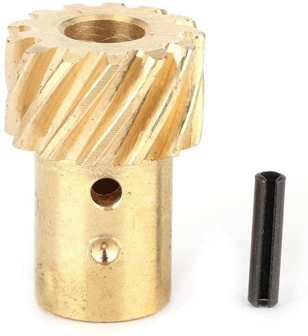 Qiilu Car Distributor Gear, Roller Cam Distributor Gear Replacement Accessories Fit for Chevy MSD 350 .500in Shaft SBC