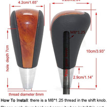 Pursuestar Black Leather Gear Shift Knob for Toyota Camry Crown RAV4 Land Cruiser Hiace Corolla Mazda Lexus ES RX GS is SC
