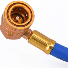 R134a AC Refrigerant Recharge Hose Kit with Measuring Pressure Gauge and 1/2’’ Acme Can Opener Tap Dispensing Valve Fit for Automotive or Home Air Conditioners and Refrigerator Refrigerant Charging