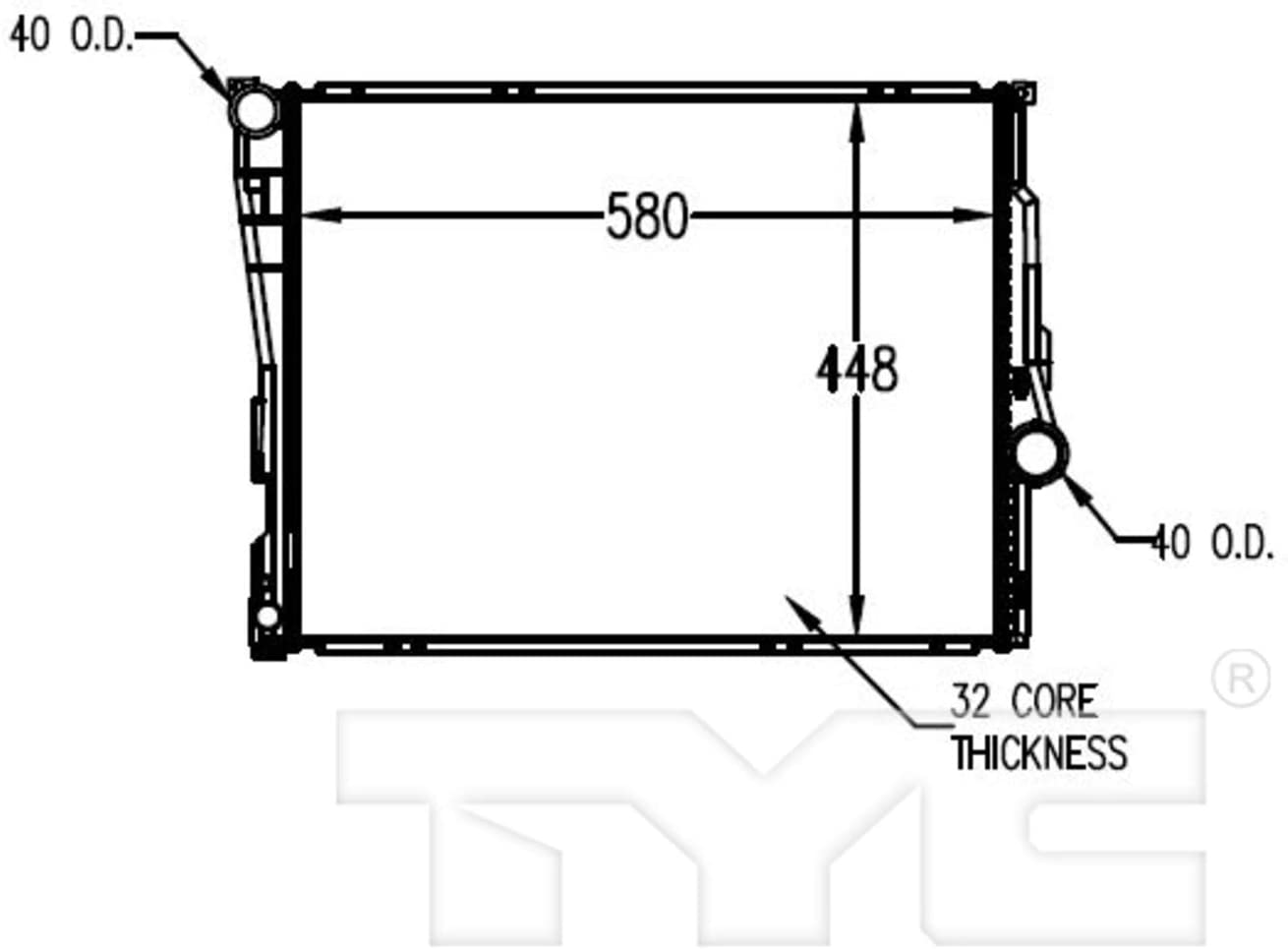 TYC 2636 Compatible with BMW Replacement Radiator