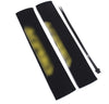 WHWEI 1 Pair Black Neoprene Motorcycle Fork Gaiter Boot Seal Socks Covers Protector Durable Cable Ties for Extra Security