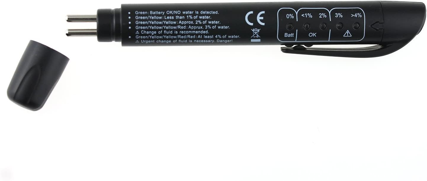 Iztor DOT3 DOT4 DOT5 Brake Fluid Tester Vehicle Testing Tool with 5 LED Indicator for Auto Automotive Car