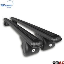 OMAC Roof Racks Lockable Cross Bars Carrier Cargo Racks Rail Aluminium with TUV Fits Black Set 2 Pcs for Porsche Cayenne 2011-2017