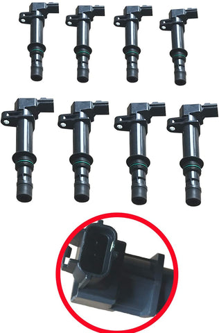 8 Pcs Ignition Coils Compatible With Jeep Grand Cherokee Commander Dodge Dakota Durango Ram 1500 fit V8 4.7L C1231 UF270 56028138 5C1114 E593C