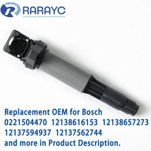 Ignition Coil Pack of 6 - Compatible with BMW 325i, 335i, 328i, 525i, 530i, 330i, 650i, X3, X5, M3 and more- Replacement for Bosch 0221504470 12138616153 12138657273 12137594937 12137562744