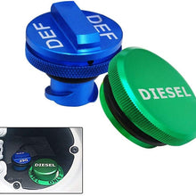 Aluminum DIESEL Cap ONLY fit 2019-2020 Latest Dodge Ram 6.7L 1500 2500 3500 …(There are three vertical plastic posts at the fuel filler)