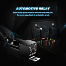 Nilight LED Light Bar Wiring Harness Kit REAR LIGHTS 12V 5Pin Rocker Switch Laser On off Waterproof Switch Power Relay Blade Fuse-2 Lead,2 Years Warranty