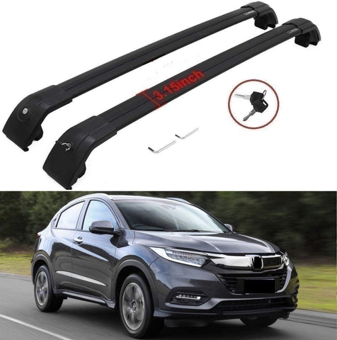 SAREMAS Black roof Cargo Rack for Honda HR-V HRV 2015-2021 Cross Bars Roof Rack Rail Luggage Carrier Lockable