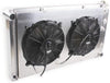 LUXERAD Radiator For 1968-1972 Chevelle El Camino Pontiac GTO SHROUD&Fan 3-Row Aluminum