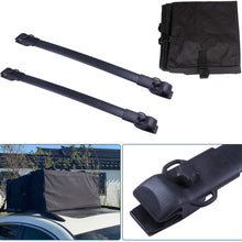 WHEELTECH Roof Rack Cross Bar Roof Bag Fit for Toyota Sienna 2011-2019 Cargo Racks Rooftop Cargo Luggage Bag Black Crossbars
