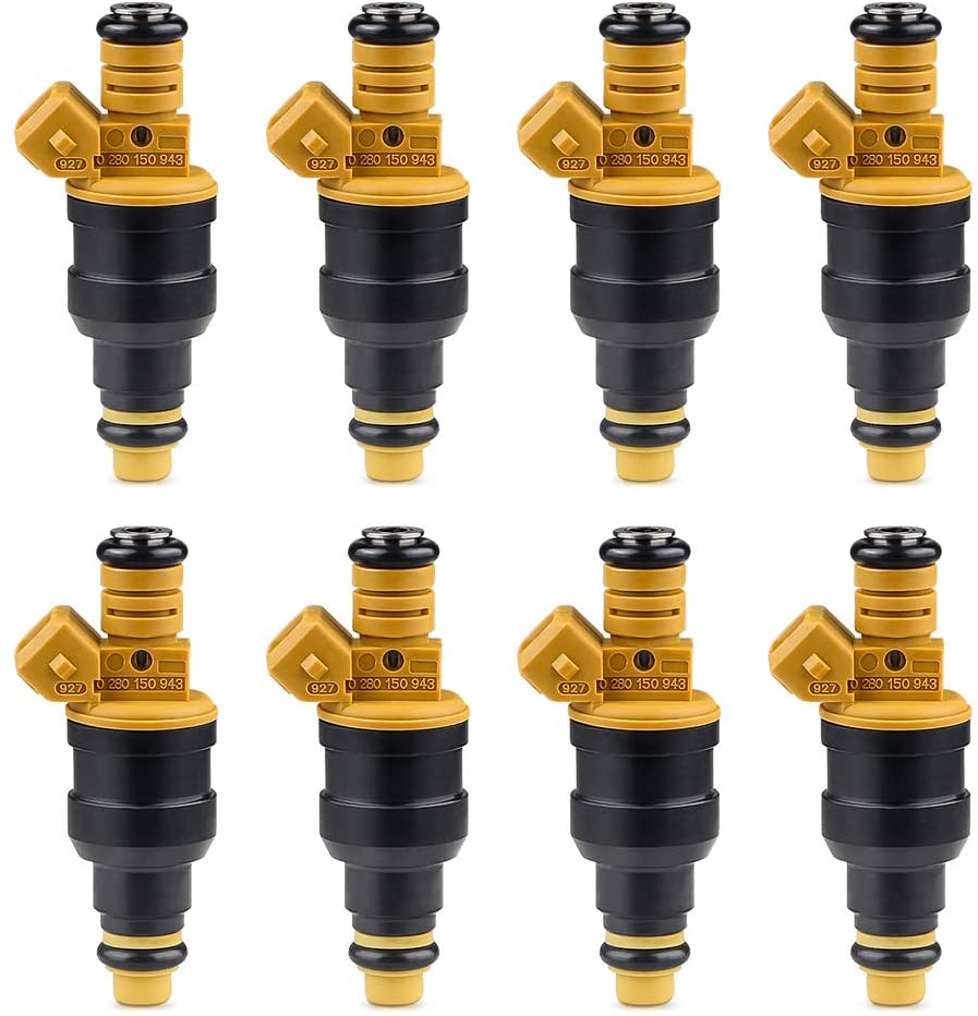 Fuel Injector Replaces part 280150943 0280150939 0280150909 Fit for 1989-2005 Ford F150 E150 E250 E350 Mustang Lincoln and Mercury 4.6L 5.0L 5.4L 5.8L Vehicles and More