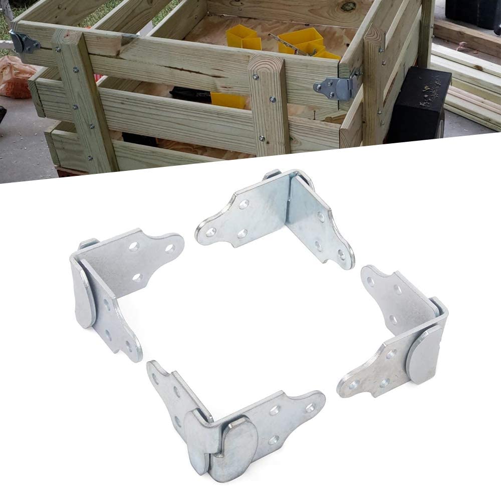 StarONE Utility Trailer Wood Side Latch Rack Stake Body Gates Corner Connector Brackets