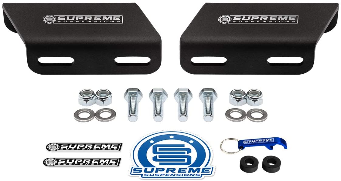 Supreme Suspensions - Front Sway Bar Drop Bracket for 1994-2002 Dodge Ram 1500 | 1994-2013 Dodge Ram 2500 | 1994-2012 Dodge Ram 3500 4WD PRO KIT