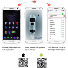 WiFi Wireless License Plate Frame Reversing Camera IR Night Vision PZ439, with IP67 Waterproof Rating, 170 Degrees Perfect Viewing Angle and 8 Infrared Night Vision Lights